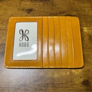 New Hobo Euro Slide Card Case- Warm Amber